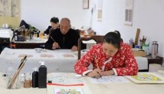 孙占彪携手衡水内画艺人胡晓然、武强木版年画