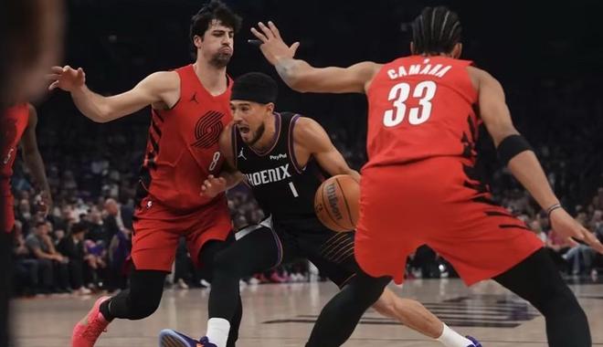 开拓者逆转太阳晋级季后赛 霍乐迪关键表现助阵